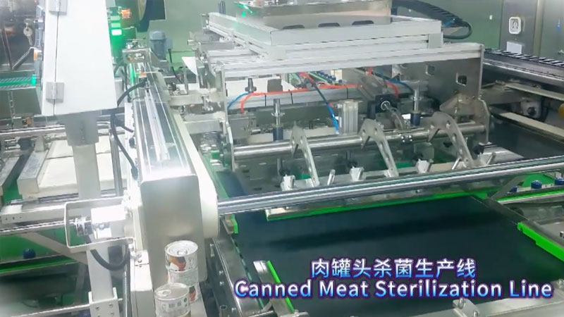 Линия стерилизации мясных консервов